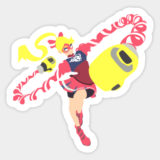 Minimalist Ribbon GIrl Sticker